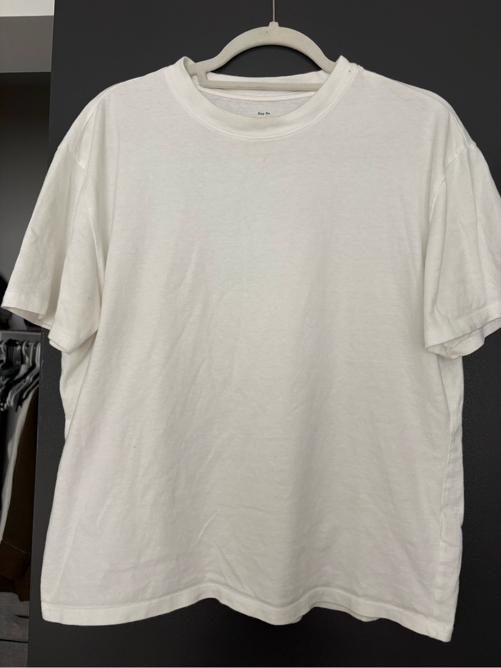 Abercrombie & Fitch Men's Crew Neck T-Shirt in Off-White